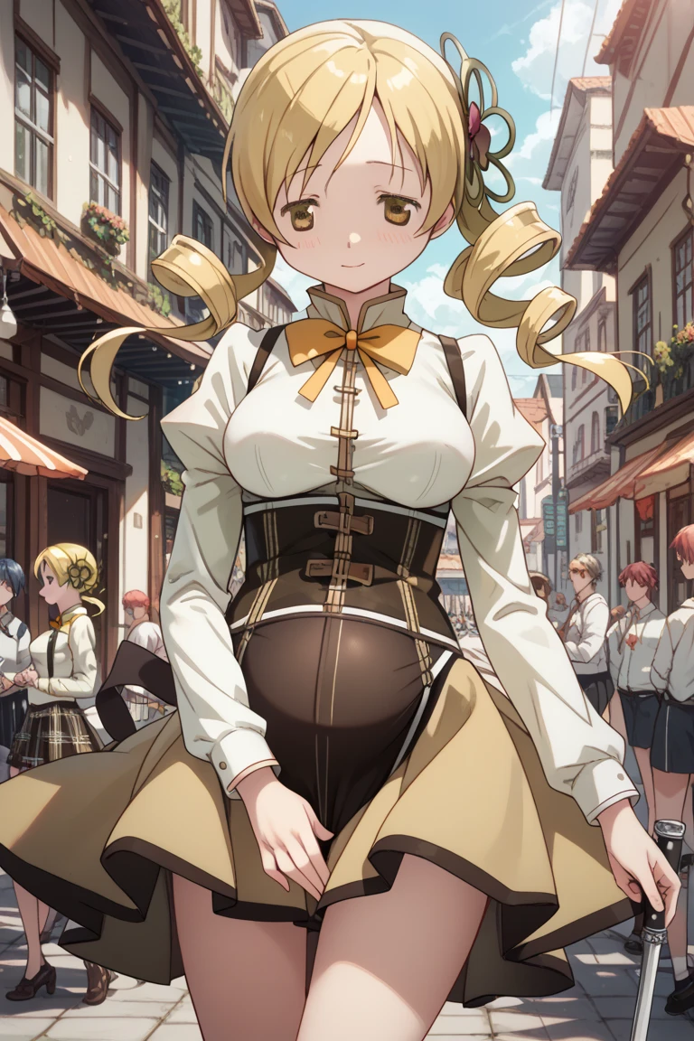 ((highest quality、High resolution、masterpiece))、Blonde、Cosplayer Beautiful Girl、skirt、Embarrassed face、((She shows her pussy))、Love juice