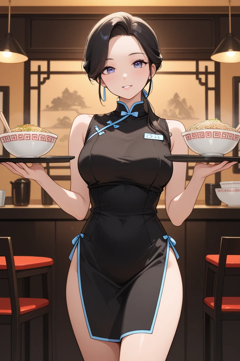 ((Masterpiece)), Best Quality, absurderes, The ultra-detailliert, holograms, cowboy shots, Dynamic Pose, Golden proportions, Super cute girl, Mature girl, Very beautiful., Super beautiful asian girl with super beautiful brown sparkling eyes, Super petite and sexy body, super beautiful legs, Super beautiful brown multicolored short hair, high ponytail, Radiant and very beautiful skin, Nice and sexy body, Slender and delicate body, Perfect Body, Wearing a tight black short-sleeved crop top, bare shoulder, Super tight translucent black leggings, Hot panties, Fox headband, Take a photo at the popular Kawaii food court