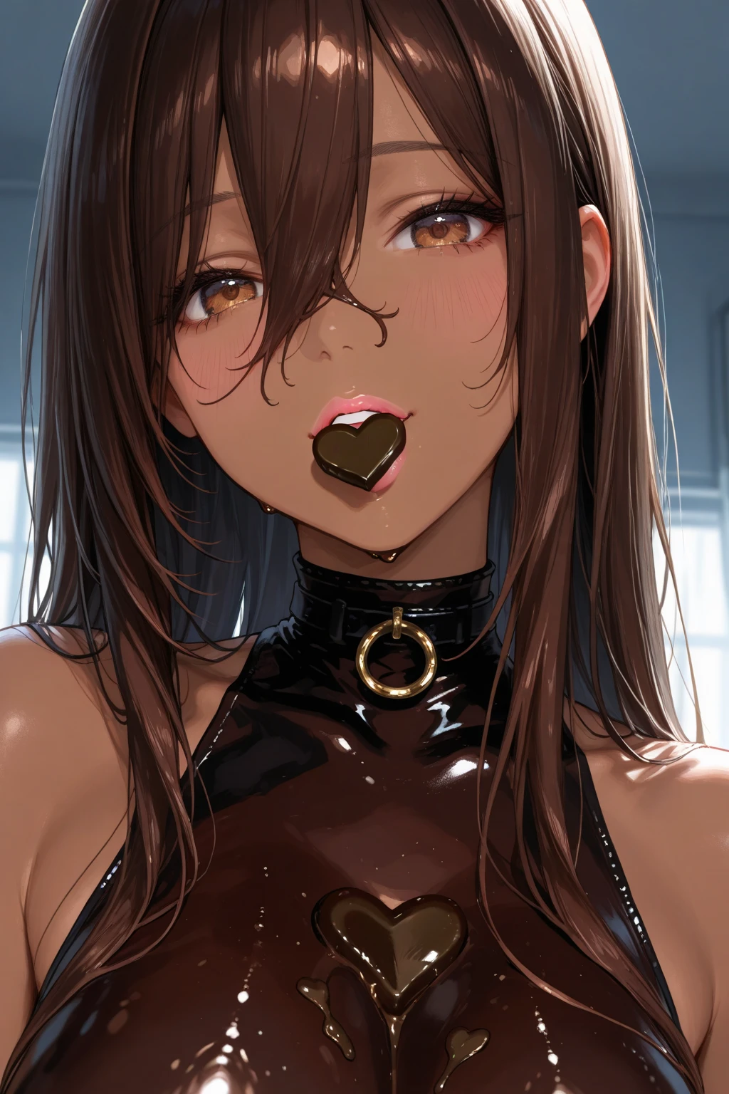 score_9、score_8_up、score_7_up,One girl、(((Tifa Lockhart:1.5)))、Erotic、Dark fantasy、Realistic style、Perfect female body、Small waist、Kneel、Big Tits 1.2、Beautiful breasts、lips、Long Hair、eyeliner、Eye lashes、Detailed eyes、Mature Woman、sexy、Cool face、View Viewer、(Painful expression、steam:1.1)、blush、(Detailed Hair、bangs、Dark Brown Hair、Fluttering Hair)、Stone Wall、Dark dungeon background、Brown eyes、FF7、Silver Earrings、(Man grabbing hair:1.2)、(Black collar and lead、Leather Harness Bondage Restraints、Tightly squeezed breasts、shibari、suspenders、Put your arms behind your back)、No correction、Sweaty、Wet、開いたlips、naked、(Puffy nipples)、High resolution、high quality、最high quality、masterpiece、HDR、Highest production values、masterpiece、((blowjob、deep throat、Huge penis in mouth、(Woman swallows man&#39;s penis、Penis in her mouth、Man grabbing his head:1.5)、male、A thick but not long penis、Vein Penis:1.1))、Cum on tits、Semen dripping from the penis、Mr.々Variations、From various angles