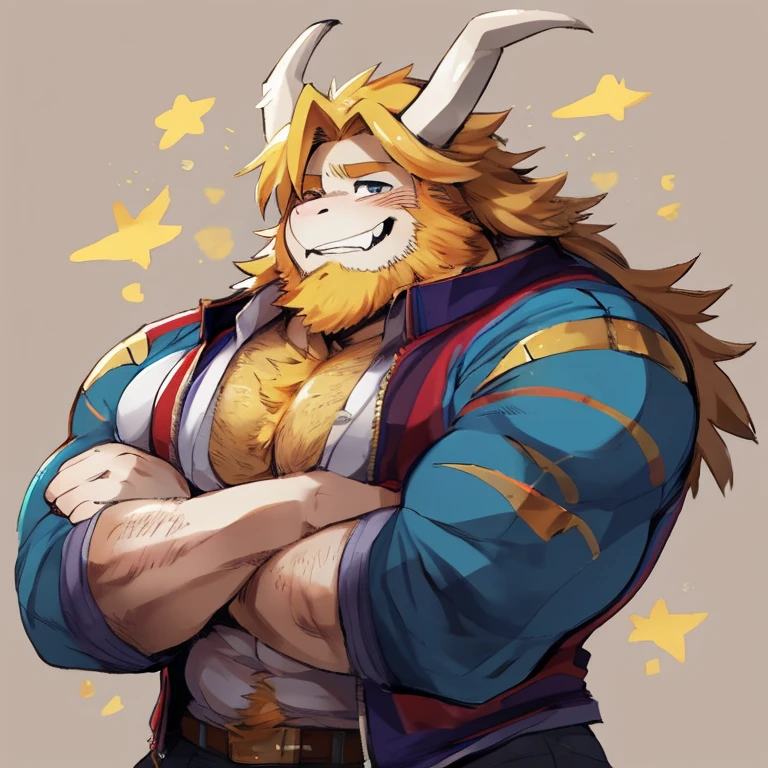 full body, partial nudity, 30yo beefy chubby male human, beard, ((frilly magical girl outfit, pants, bulge)), hearts, love, glitter, sparkle, shy smile, jump, float, colorful, vibrant, bow, fluffy hair, orange, fire, rainbow, tiara