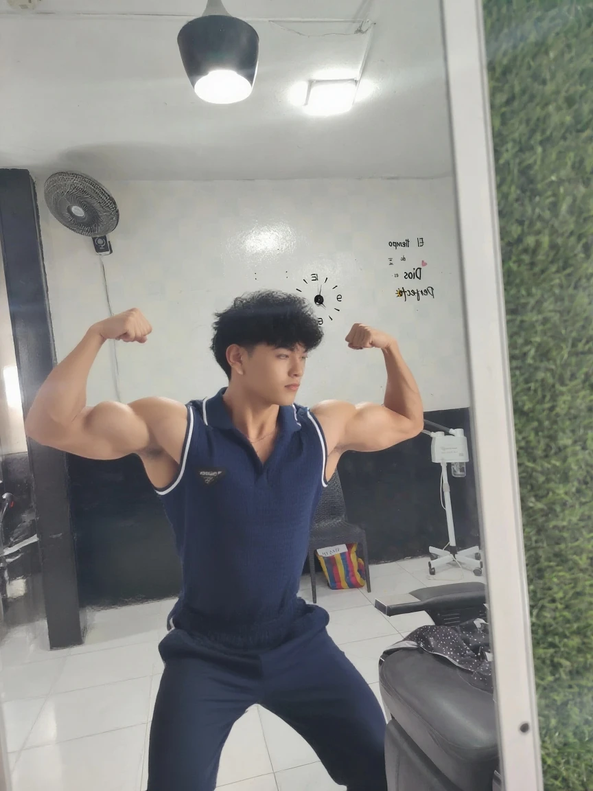 there is a man with a chain around his neck and a belt around his waist, [ rigidly defined abs ]!!, [ adamantly defined abs ]!!, with abs, prefect body, fit pic, abs, shirtless :: high detail, belly button showing, shirtless, flat chested, bare chest, top half of body