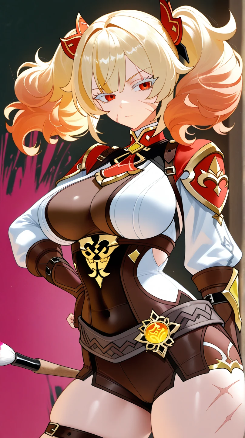 ol professional woman,shirt,Professional hip skirt,Red long hair,Very long hair,Large Breasts,Keep files,Exciting appearance