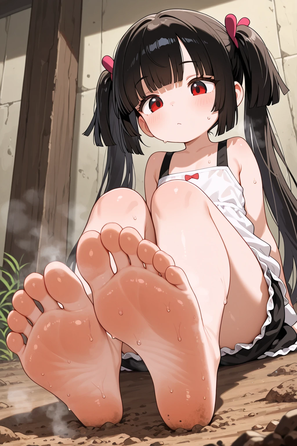 ((Highest quality, 16K, masterpiece: 1.3)), ((small胸、10 year old girl、Small Head)), Beautiful Woman with perfection Figure: 1.4, Slim Abs: 1.2, ((Beautiful glossy brown hair)), ((small: 1.4)), ((K-POPアイドル: 1.3)), ((shower, White Water)), ((field)), ((stop temporarily)), ((Fascinating)), ((ピンクのsmall美しいNipples)), (((naked足の)))、(((((frontage)))))、((Hips))、(((naked足の)))、(((Spread your legs)))、(((Split))), 超リアルな 16K cg, perfection Face, perfection, Clean Solo, (blush: 0.5),masterpiece, Professional artwork, Famous works of art, 優しくsmile, A big smile, Beautiful Eyes, ruddy skin, perfectionな指, Beautiful Hands, Depth of written boundary, Realistic: 1.3, (Cinematic composition: 1.3), (HDR: 0.1), Accent lighting, naked, smile, athletic body shape, Legs apart, Raising his leg, double eyelid, eye contact, Nipples, whole body, From head to toe、naked足、(((Tied up with rope and locked in a basement)))、((Ass up wait feet))。