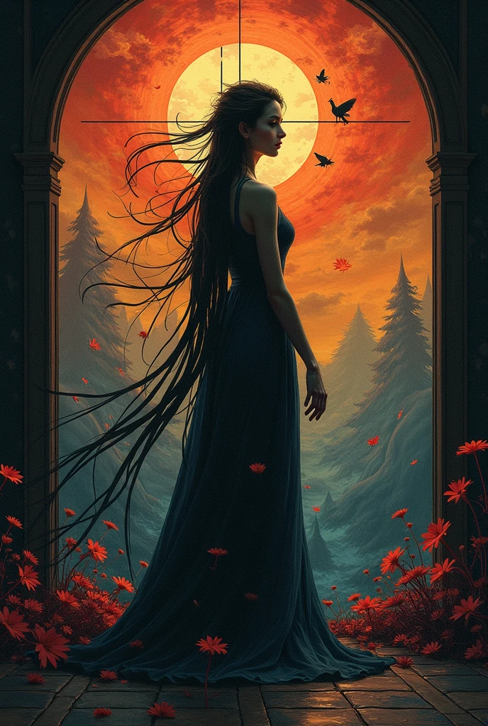 silhouette, women
