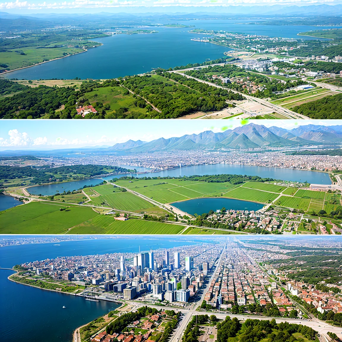 Generate two pictures of the reservoir