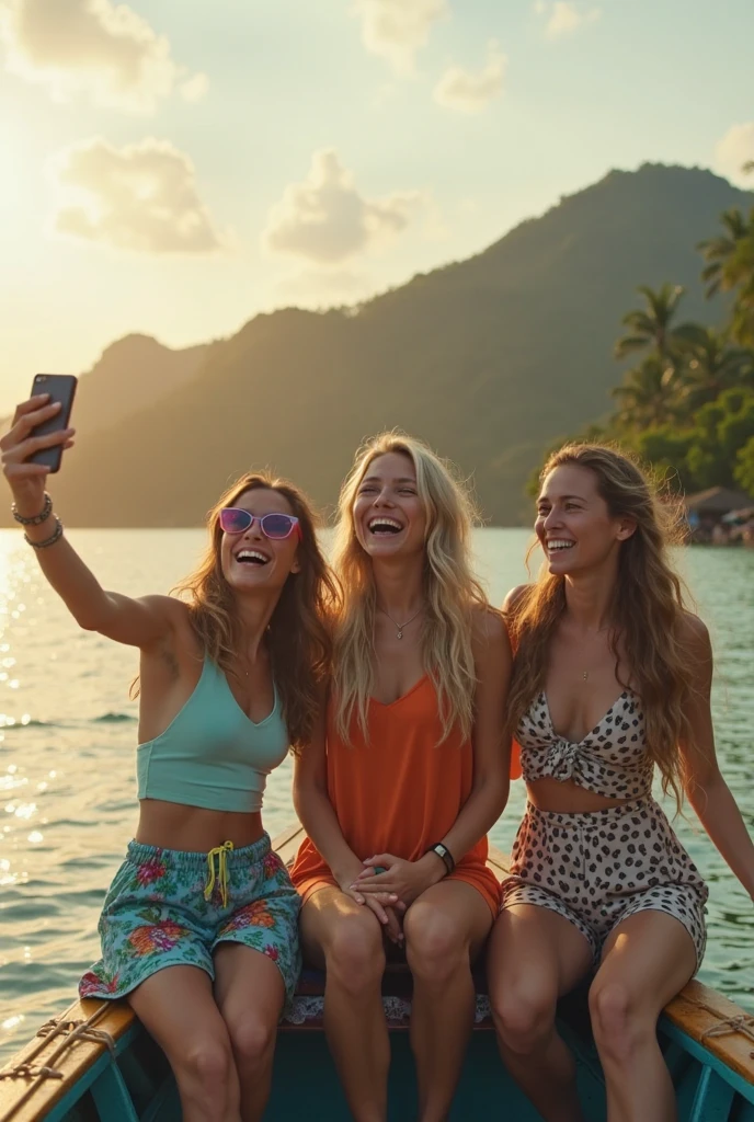 Sexy beach ladys playing with phaver social token