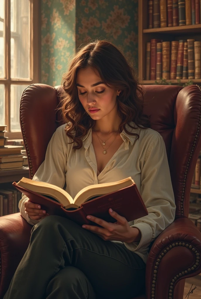 Lara Croft sitting on a couch at home in her pajamas, reading a ancient book, perfect book, wearing pajamas, comfort pajamas, reading, DLSR, sharp focus, soft lighting, masterpiece, perfect face, ultra detailed face, perfect brown eyes, beautiful face, perfect anatomy