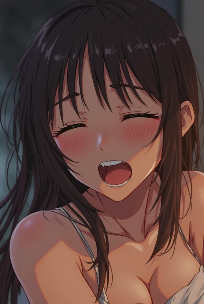 ((Highest quality, 16K, masterpiece: 1.3)), ((Small Chest、10 year old girl:1.5、Small Head)), Beautiful Woman with perfection Figure: 1.4, Slim abs: 1.2, ((Beautiful glossy brown hair)), ((small: 1.4)), ((K-POPアイドル: 1.3)), ((Twin tails))、((stop temporarily)), ((Fascinating)), ((Pink small beautiful nipples)), (((excessive cum on body)))、(((((frontage)))))、(((Spread your legs)))、(((Split))), ((arms up:1.2))、Ultra-realistic 16K cg, perfection Face, perfection, Clean Solo, (blush: 0.5),masterpiece, Professional artwork, Famous works of art, Smile gently, A big smile, Beautiful Eyes, ruddy skin, Perfection fingers, Beautiful Hands, Depth of written boundary, Realistic: 1.3, (Cinematic composition: 1.3), (HDR: 0.1), Accent lighting, naked, athletic body shape, Legs apart, Raising his leg, double eyelid, eye contact, Nipples, whole body:1.5、(((vaginale,sex:1.8)))、(((lying、man touch clitoris、grabbing another man’s breast:1.8、Lots of naked men:1.8、Super intense orgy:1.9)))。