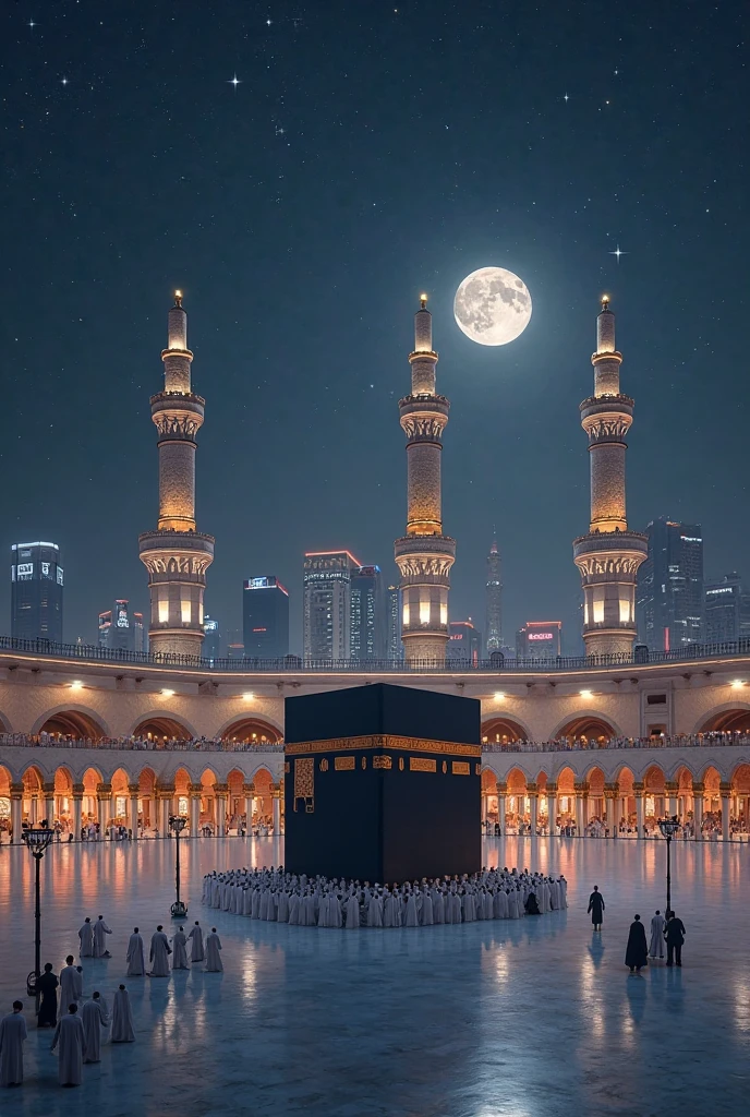 mosque, beautiful, exterior, trees, sexy girl, river, night, (((stars in sky)))