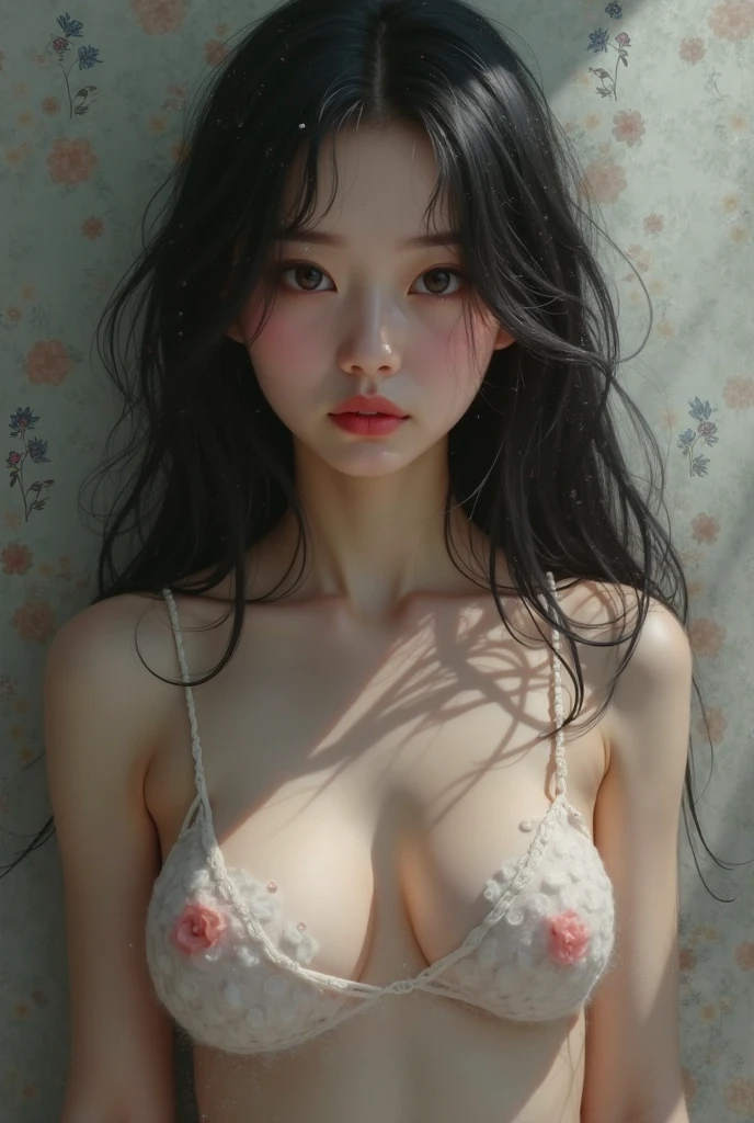 Naked Japanese beautiful girl front view