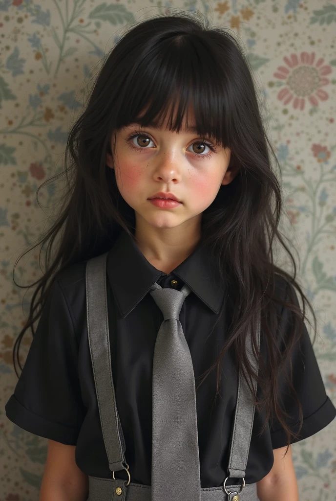 arafed girl with long hair wearing a white shirt and a black bow tie, girl with black hair, lawyer, portrait of beautiful girl, beautiful young girl, beautiful young girl, cute young girl, beautiful american girl, cute portrait photo, beautiful princess, tiara with sparkles, beautiful girl model, gorgeous young model, girl, portrait of a beautiful girl, beautiful girl,   Elegant and beautiful pose