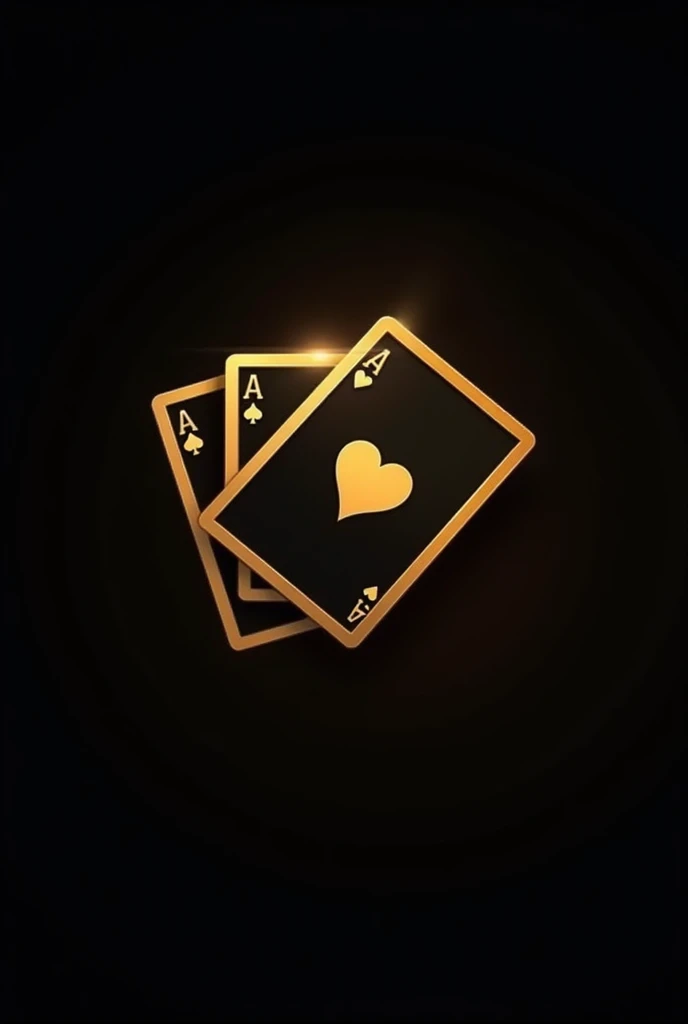 I need images in 8k resolution in PDF format for a mobile phone wallpaper of a golden deck of cards with a black background mixed with gold.

But something simple with the cards of the deck in black and the symbols in gold, but only with the 4 Aces.

Simple background in a black, slightly gray color with poker chips in black with gold at the base of the cards, as if the cards were on a table and the poker chips at the bottom of it, with a top view of the cards. Do it with the 4 Aces of the 4 different suits.
