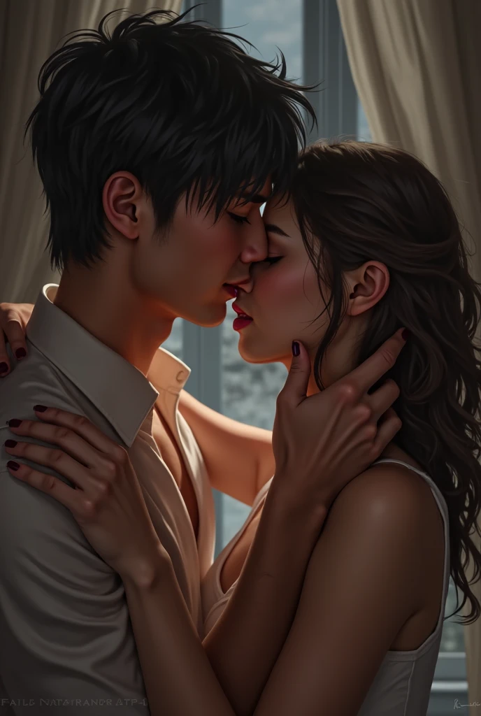 (32K:1.9, Horror expression:1.9, Highest quality, masterpiece, Ultra-high resolution), Perfect dynamic composition, Highly detailed skin and facial textures:1.3, Detailed eyes, Detailed limbs, (The Darkest Dungeon:1.3), Light brown leather clothing:1.6, Cute sexy slim Japanese woman:1.2, Fair skin, Tilt your head, (5 Zombies:1.8, Crazy behavior:1.7, Zombie touching a woman:1.9, Raindrops falling from the ceiling:1.5), (Her big breasts are about to burst., areola is not visible, Big cleavage), (A look of despair:1.3, Expression of despair:1.3, Totally captivates you), Beautiful Blue Eyes, Beautiful erotic eyes, Sexy Face, blush, Beautiful sensual atmosphere, Professional random camera work, ((Bloody:1.9, Covered in scars:1.9, Bruises on the face:1.9, Covered in bruises:1.9, Lots of big chains:1.8, Countless chains tangled in clothes:1.8, Chain your right arm:1.8, Chain the left arm:1.8, The right leg is bound with a shackle and chain:1.8, The left leg is bound with a shackle and chain:1.8)), ((Endless chains invade:1.8)), (Too erotic)