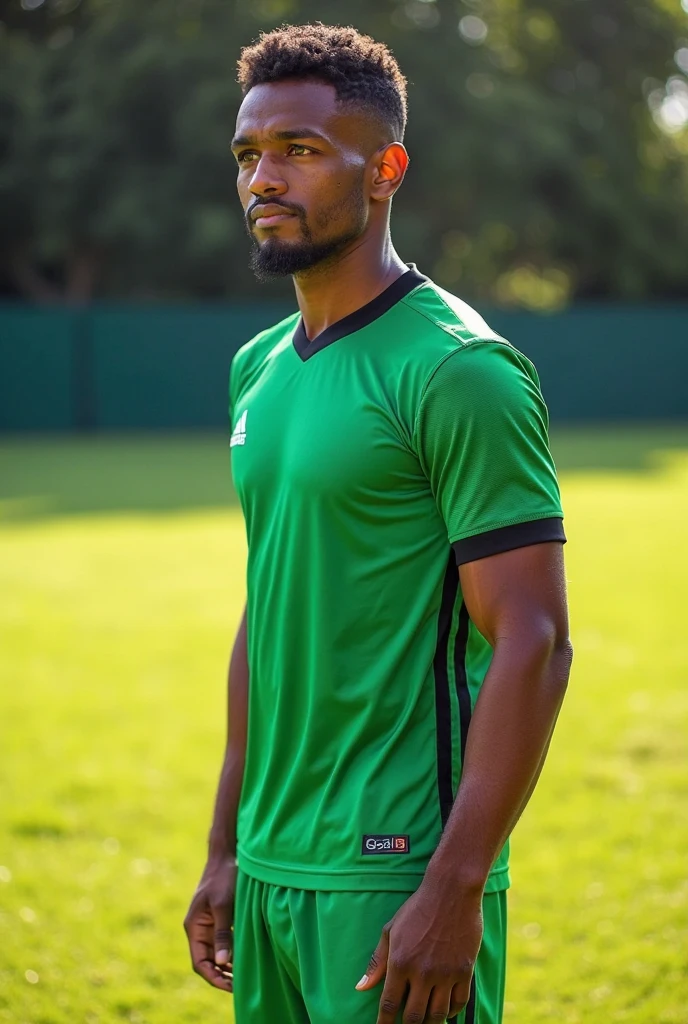 a light green football jersey with some small light green details