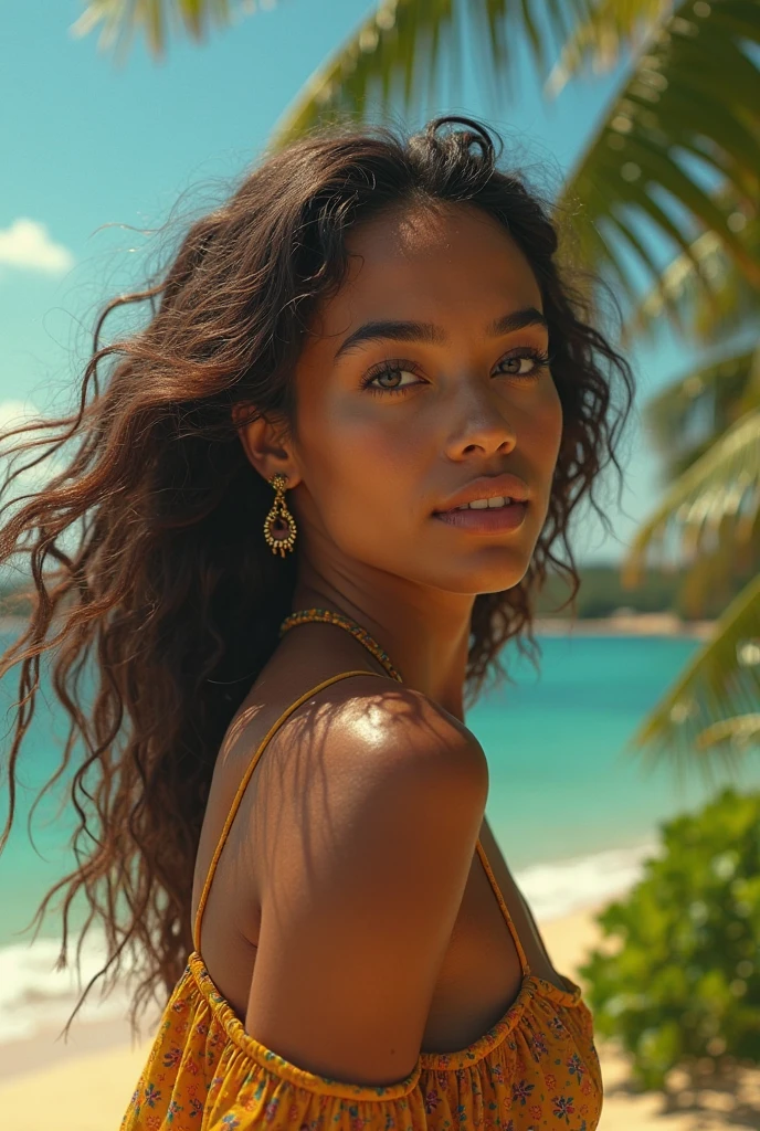 ((Dark African skin, Very deep ebony skin)), ((Its beauty undeniable)), ((Excited cute face)), ((Hyper detailed perfect eyes,)), ((pose mignonne)), ((Langue sortie)), ((Seductive )), sexy, (( Tight mesh shirt, shorts courts sexy)), ((Afro ponytail with long African curly hair,)), (( peau)), ((debout, vue de face)), ((toucher ses propres jambes dans une pose sexy)), ((beach, Ville publique)), Sharp Focus CGI, photoreallistic, High detail, Realstic, Masterpiece, absurdes, Best quality, Hdr, High quality, high-definition, Extremely detailed, 8k wallpaper, Intricate details, 8K UHD, Full-HD, (photo realist:1.2), contraste, intense illumination, lighting cinematic, natural lighting, veilleuse, Nuit, Illumination globale, Ambient occlusion at the beach, a la piscine African women、Female sexy、a smile、Micro Bikinoaking in a lake in the desert、sodden、She's wet