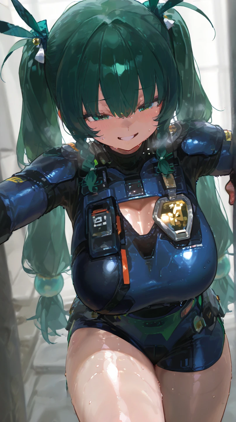 Hatsune Miku, large full breasts、A slight smile、owtech, top-quality,