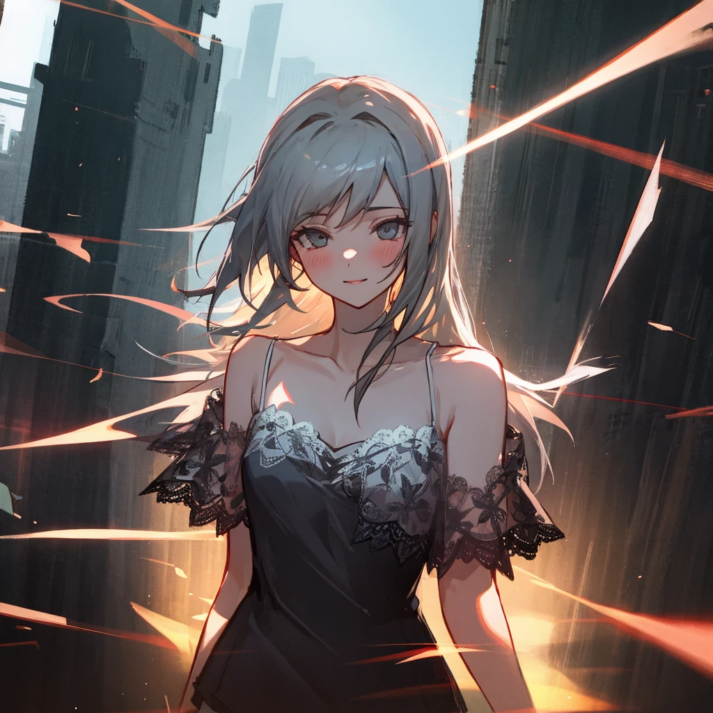 yorha type a no. 2,
1girl, android, bare shoulders, blue eyes, fog, hair over one eye, joints, light particles, long hair, mole, mole under mouth, one eye covered, portrait, robot joints, shadow, solo, white hair
robot, robot joints, mechanical parts, highres,
<lora:yorha_type_a_noDOT_2:0.7>