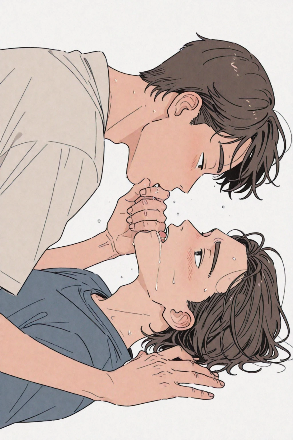 (((1girl, 1boy:1.4))), ((nsfw)), penis, mouth, (((((penis licking))))), (pov),
BREAK,
(masterpiece), best quality, (detailed green eyes), 8k, panda girl, smile, (((rainbow hair))), (curly hair), ((human face)), [small breast:1.1], waist:1.3, (black ears), kneeling, face close up, 
BREAK, 
quirky  featuring a plaid jumper, button-up shirt, elevated with sheer patterned pantyhose, the geek-chic ensemble exudes nerdy charm and playful sophistication, perfect for the studious yet stylish student, 
BREAK, 
