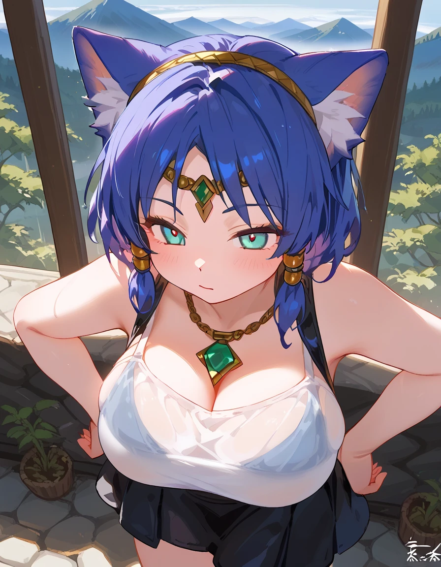 A beautiful and detailed (sweet portrait) von ((Krystal)), Sternenfuchs Krystal, Schlank, liebenswert, green eyes, medium breasts, (((Lange blaue Haare 1.3))), ((schwarze haarspitzen)), Dekollete, Grinsen, hoch schauen,, anthro, Pelzig, Hochgeladen E621, detailed flauschige fur, (von Fluff-Kevlar, Bayard Wu, Personalami, Pino Daeni), detailliertes Gesicht, (flauschige), 1 girl, Allein, Stammes-Kleidung, sweet girl,