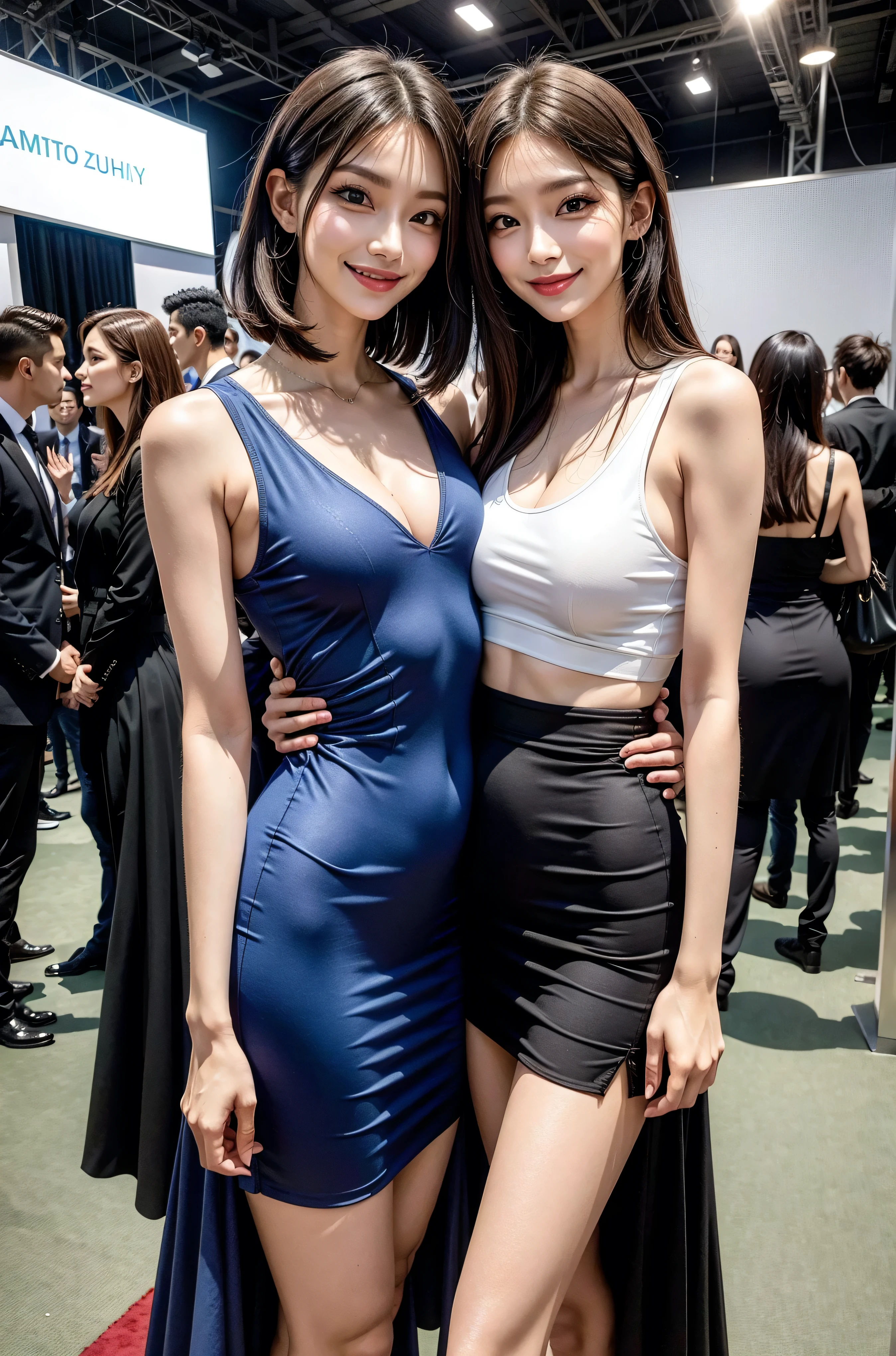 best quality, masterpiece, highres, 1girl, Beautiful face, photorealistic, 8k, UHD, long hair, very muscular, Asian, female, dark skin, wearing formal clothes, busy city street, walking, (high detailed skin:1.2), 8k uhd, dslr, high quality, candid, Photograph, high resolution, 4k, 8k, alone, one girl, she is wearing formal clothes, woman in formal fitted wear, formal clothes, muscles, toned abs, city street