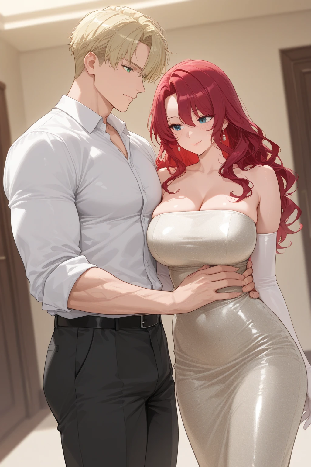 score_9, score_8_up, score_7_up, score_6_up, source_anime, masterpiece, newest,
Highly detailed, couple, BREAK, 1 girl, revealing clothes, (extremely fat:1.1), thin face, thin neck, BREAK, 1 boy, muscular 