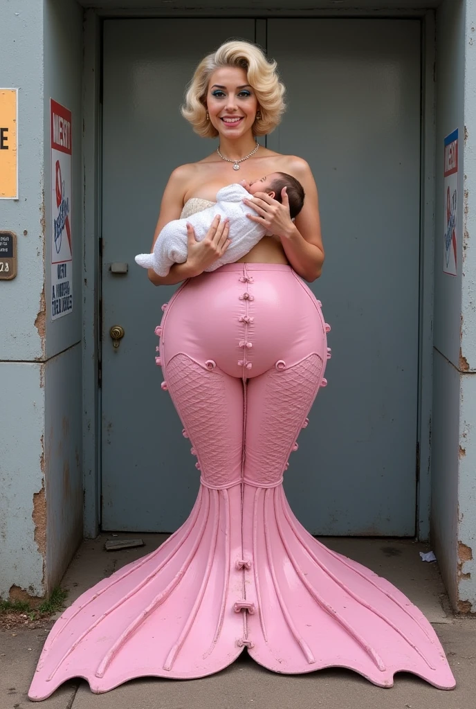 (best quality,4k,8k,highres,masterpiece:1.2), ultra-detailed,(realistic,photorealistic,photo-realistic:1.37), a woman with two tails, ((huge pregnant)),JK , white lace knee-high socks, vibrant colors, pink hair, cat ears, soft lighting, harbor, beach, boat trip