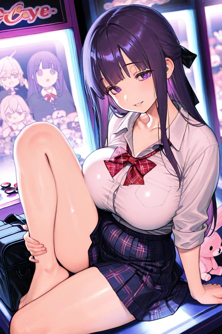 One female、Silver Hair Medium Hair、Huge 、Beautiful feet、enamel purple Tight Skirt、policewoman Pale pink blouse Navy blue tie、policewoman Pink hat、ring earrings、fishnet tights、Red High Heels、Side pussy、Squat、Interrogation room machine folding chair