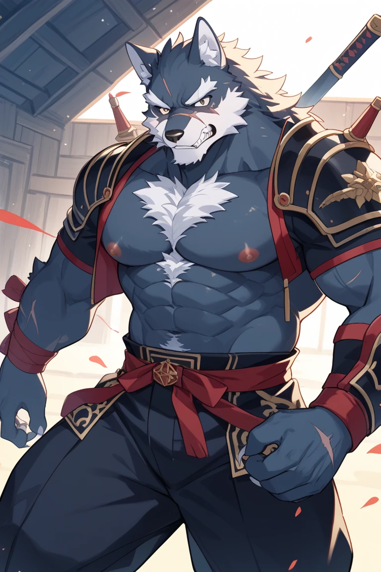 Ultra-clear,16k,full body portrait,Full body close-up,Facial clarity,Bright Eyes,delicate eyes,Worm's eye view,solo focus,Main body gray,Canidae,Big dog,Wolf,male,juvenile,student,high school student,sports student,young,Tough Guy,Silver-gray hair,golden eyes,Eyes as bright as the sun,tall and strong,Muscles all over the body,Large pectoral muscles,8 pack abs,Powerful biceps,thick tail,thick arms,generous palm,Wide and thick wolf claws, wide and thick animal feet, wide and thick wolf feet, sharp animal claws, sharp wolf claws,Perfect body proportions,Handsome,cute,Cool,youth,Aloof,Looks sunny,Strong build,Young face,Powerful and domineering,Be honest and honest,Humble,sexy,Aggression,hormones,Middle two diseases,Eighth-grader syndrome,half naked,no clothes,No shirt,shirtless,briefs,barefoot,no shoes,cold,indifferent,Poker face,stand,upright,hands in pockets,looking at the audience,erectile,tempting,The only person,White body,White ears,white hair,Overall white,Orange eyes,Wolf Tail,Wolf Orc,young,Ultra-clear screen,Soft lines, Perfect lighting, Light Particles,(best quality),(masterpiece),(Super detailed),Clear focus,Light Particles, Detailed background