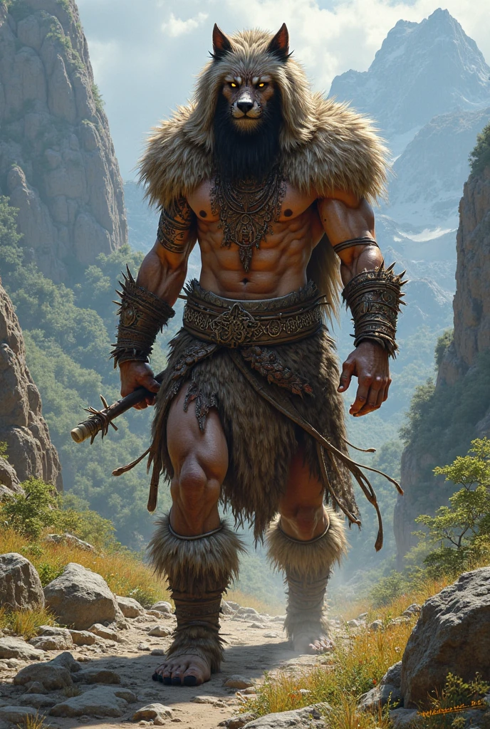 (1 northern boy,apothecary),Full body like,Stone Age,Primitive barbarian style,highly details eye, Stoic barbarians with visible pupils, (Animal skin clothing,apothecary),long leges,Skins,Primitive barbarian style,highly detailed eye、detailized face,Full body standing painting,white backgrounid,tmasterpiece,best qualtiy,Best resolution,8K