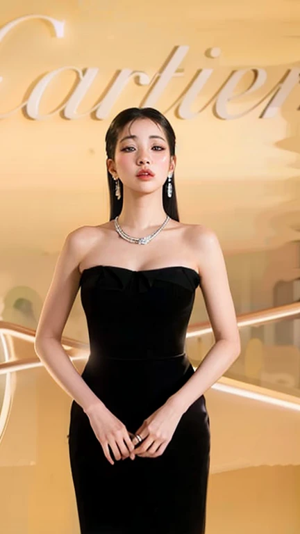 Super detailed, Delicate face, Realistic style, Stock Photography ,  rich and colorful, Surrealism, Realistic textures, Dramatic Lighting, Thin Film Distiller 800 (8K, original photo, Better quality, masterpiece: 1.2), Super detailed, (Extremely delicate skin: 1.2), 8K 超高清, SLR camera, Soft Light, high quality，Snow Queen，Blue pupils，Apply red lipstick，Ultra-clear portrait，Wearing necklace jewelry，apply lipstick，Wear heavy makeup，The facial texture is very clear，Deep blue eyes(Sapphire-like pupils)，A crown of luxury，Diamond necklace，Lace Print，Gorgeous and exquisite gold jewelry，