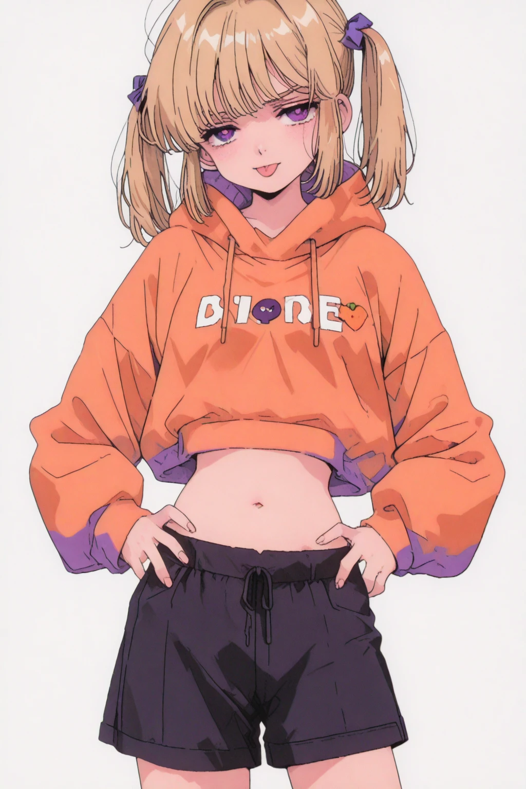 chica desnuda en pijama de invierno