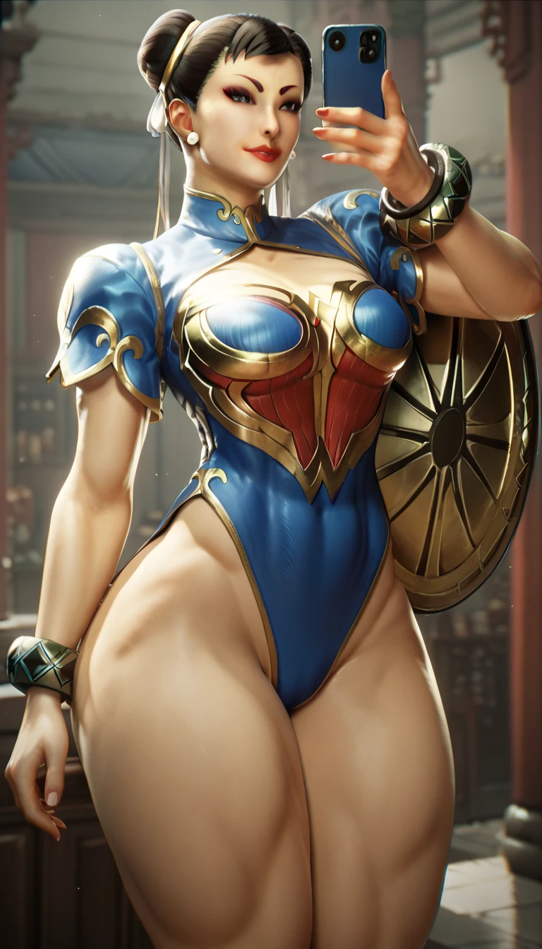 (Photo:1.3), highdetail, chun-li, 1girl, solo, smirk,, (seductive, alluring, charming:1.3), (ultra-high res, high details, absurdres:1.3) standing, evil smile, night club, (insanely detailed, beautiful detailed face,beautiful detailed eyes, masterpiece, best quality) , solo, large breasts, huge breasts, big breasts, big ass, head in frame, huge ass, beautiful eyes, 
