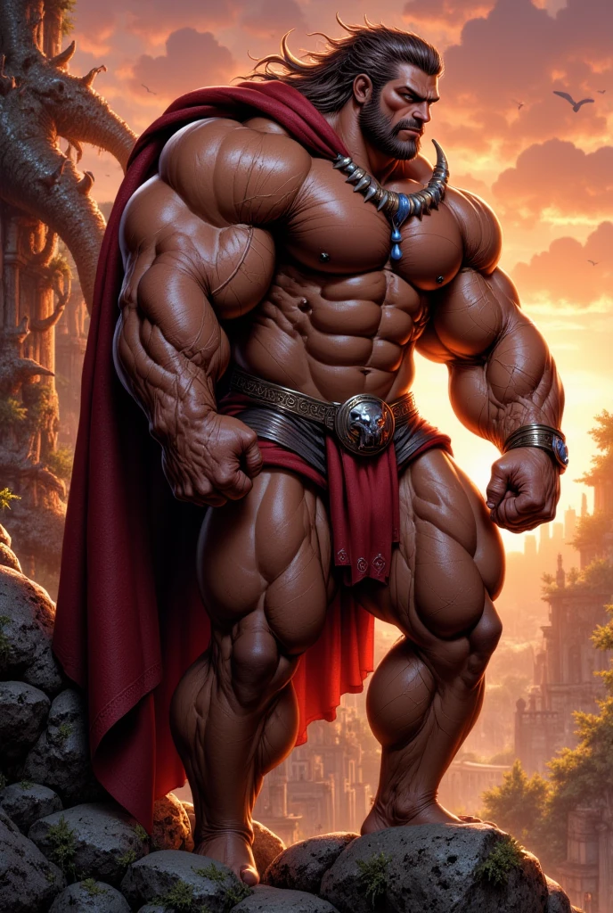 Ancient majapahit warrior,old age,big body