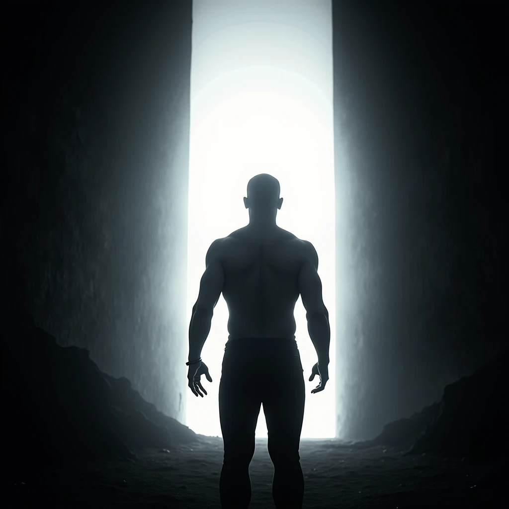 A chilling, cinematic image of a black-haired monster with a twisted, menacing face and long, flowing locks. In the background, the monster stands in a dimly lit, abandoned house, where the only source of light comes from a broken mirror with a blood-stained hand reaching out. The overall atmosphere is eerie and suspenseful, with a sense of impending doom hanging heavy in the air. The monster's eyes gleam with an otherworldly intensity, and its breathing can be heard echoing through the abandoned rooms. The image is captured in high definition, with every detail vividly brought to life - from the monster's grotesque features to the peeling wallpaper and