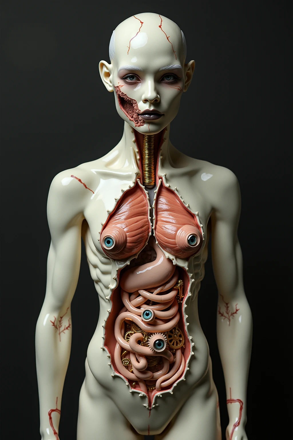 A portrait painting of a person. The person does NOT have any deformities, mutations, or anatomical abnormalities. They do NOT have extra limbs, fingers, toes, ears, eyes, noses, mouths, or other extremities. Their proportions are normal and symmetrical without any distortions. Their face and features appear standard and healthy, with no scars, lesions, growths, or other deformities. Overall, the anatomy and physiology completely avoid surrealism, fantastical elements, or any non-human mutations. The style is naturalistic realism of a normal human.