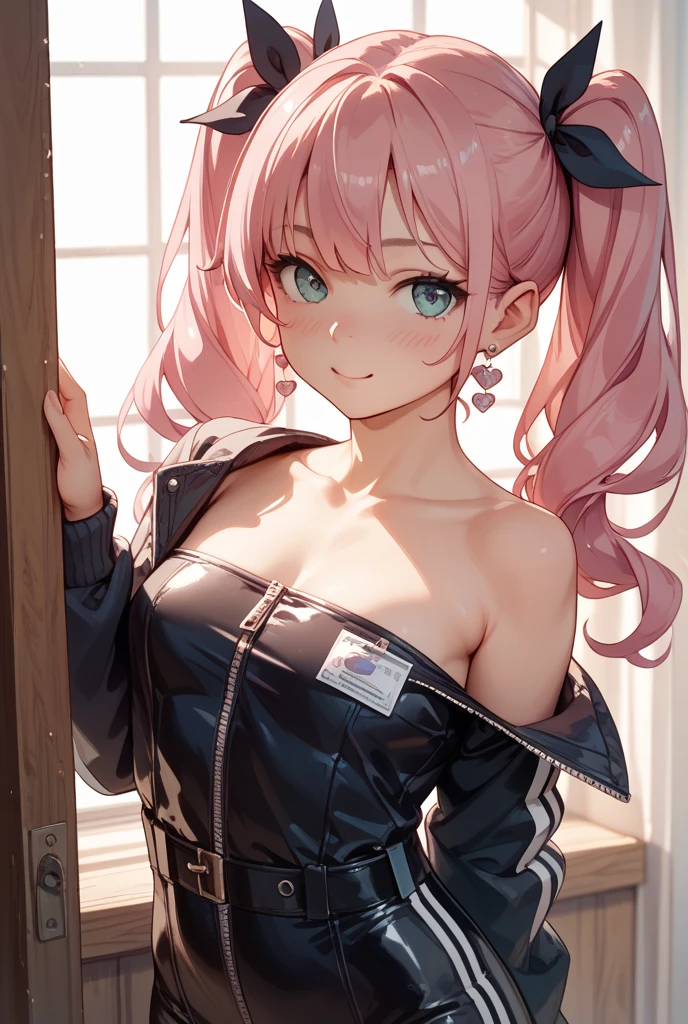 realisitic、top-quality、1girl in 、Rabbit ears、pinkhair ,Short hair,Saliva、Heart shaped pupils,  ,White sequined bikini , Black PVC gloves 、all-fours