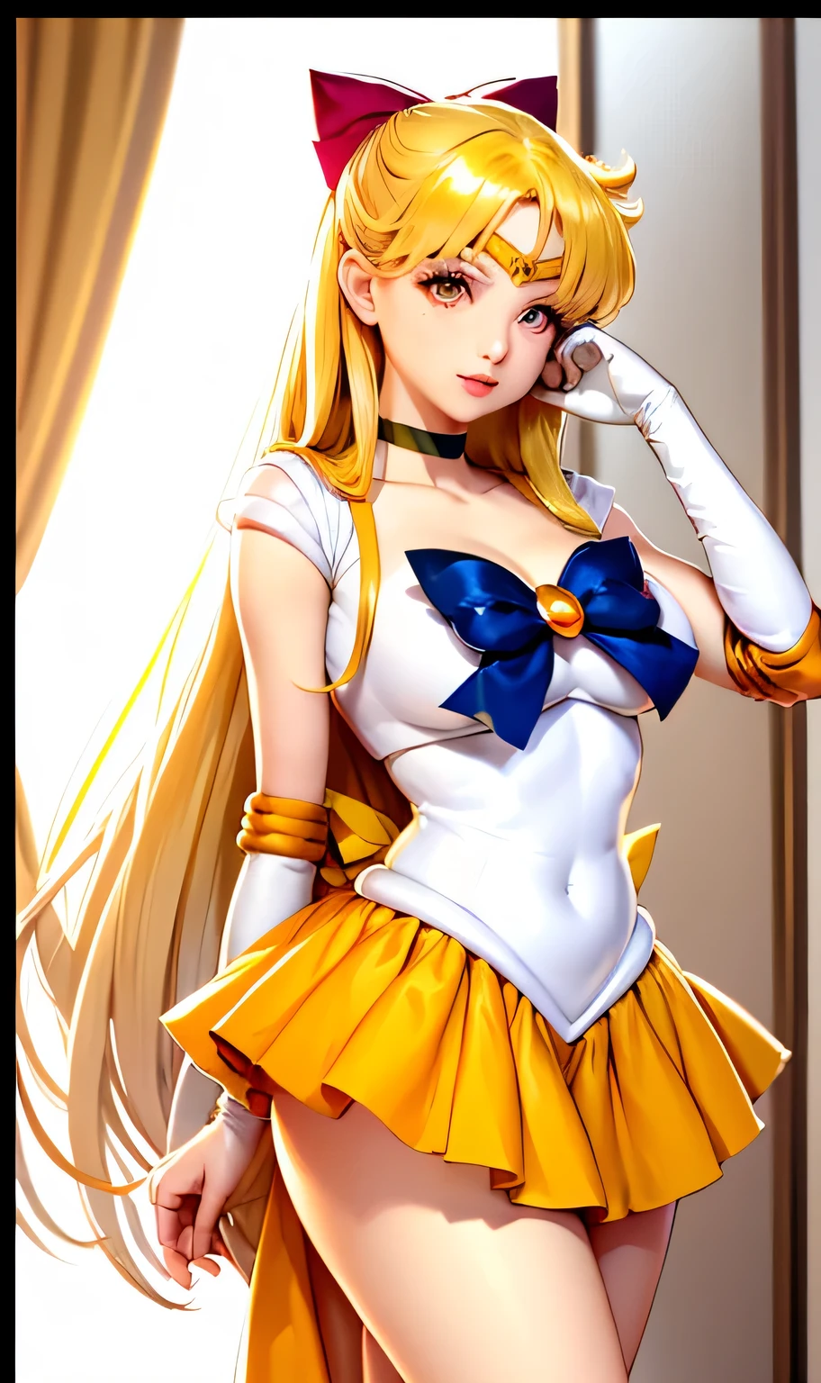 High resolution, A face with attention to detail, Venus 1, 1 Girl, alone, Sailor Warrior Uniforms, Sailor Venus, aino minako, Blonde, Magical girl, blue eyes, Orange Skirt, Elbow-length gloves, tiara, Pleated skirt, Hair ribbons, Orange Sailor Necklace, mini skirt, choker, Red Bow, orange choker, White gloves, Very long hair, jewelry, Earrings, Show me her perfect beautiful ass, Small white thong ass, Very sexy nice ass, 超High resolution, Movie angle, Professional Lighting, Highest quality, masterpiece, Side Lighting, sharp, Perfect focus, Bokeh, photoRealistic, (Beautiful, detailed eyes: 1.3), Realistic, (3D Face:1.1), (Shiny skin:1.5), (超High resolution intricate face details), (Facial skin pores:1.3), 超High resolution cloth texture, 8K 目の詳細, Detailed night view, quiet川, Starry Sky, Lush foliage, Wooden dock, Crescent Moon, fire Fly, peaceful, quiet, Cinematic,
Dramatic lighting, Gloomy atmosphere, 8K, High resolution, Realistic, Vibrant colors, Atmospheric, Digital Art