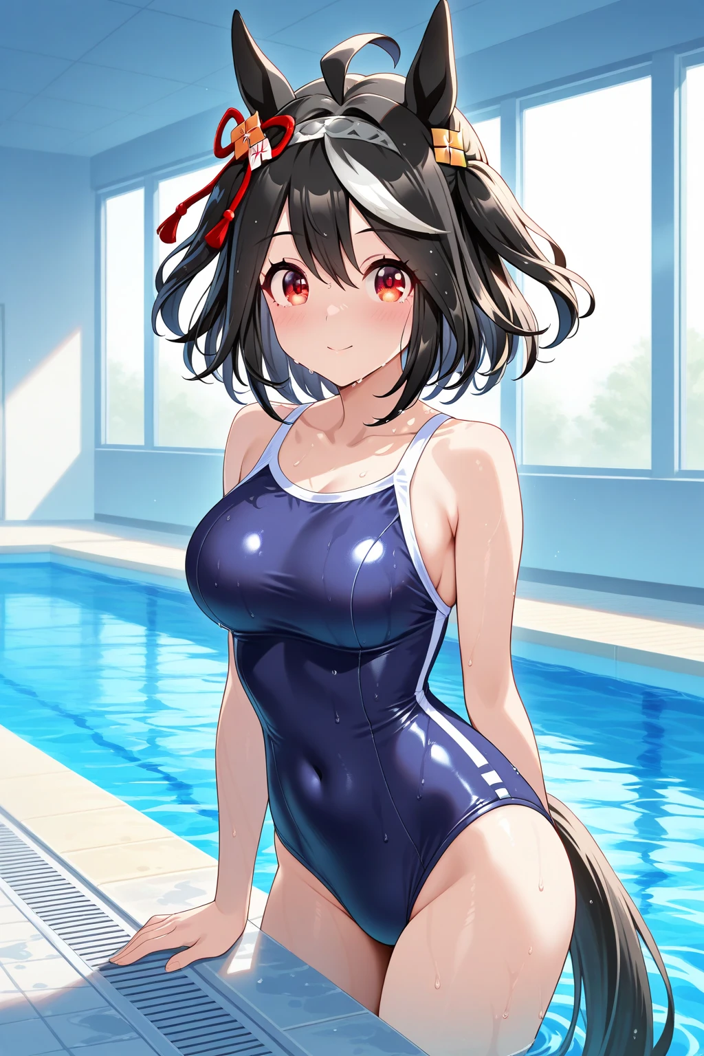 <lora:VierRa-000006:0.4:LBW=JSH>,1girl,VierRa,brown hair,short hair,hair ornament,brown eyes,solo,armlet,antenna hair,(blue competition_swimsuit:1.4),, Exquisite visuals, high-definition,masterpiece,best quality,