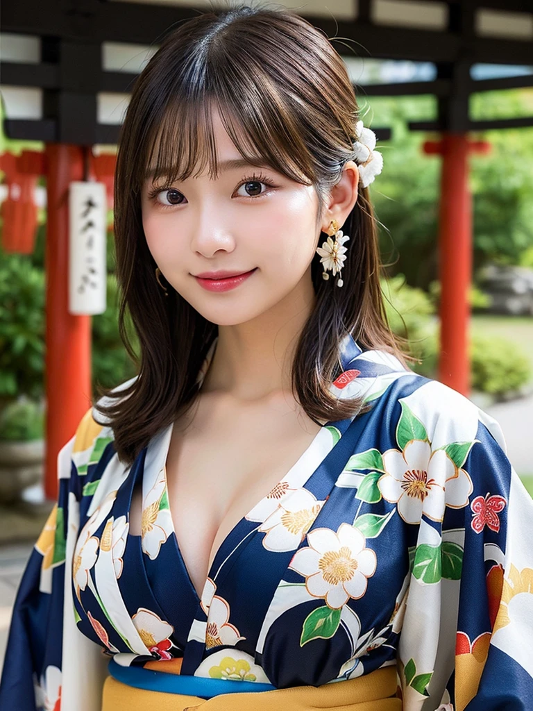 prompt:
浴衣を着た美しい女性のUpper Bodyをクローズアップで描いてください。backgroundに夏祭りの夜の風景が見える構図でお願いします。
detailed:
1. A woman wearing a yukata(Upper Body),((Large Breasts:1.3))
• pause: Stand up with grace、Hold a fan in your right hand、The left hand is lightly gripping the collar of the yukata.。
• Performance: Smiling Kindly。
•hairdo: Loose updo、Wear hair accessories and flowers。
• Yukata: Wearing a cool yukata。The yukata is based on a cool pink color..、Decorated with floral and butterfly patterns。Please draw the details of the collar and sleeves in detail..。
2. background:
• Summer Festival Night: The lantern-lit food stalls and festival scenery can be seen vaguely..。
• Light Effects: 提灯の暖かい光がbackgroundを柔らかく照らしている。
3. detailedと質感:
• ヘアのdetailed: Draw each and every hair in detail、Pay attention to the details of the hair ornaments and flower decorations..。
• Yukata texture: A skillful balance of light and shadow、It highlights the texture of the yukata fabric..。Vivid expression of the colors of the pattern。
• Skin texture: Gives the skin a sense of clarity、Use shadows to emphasize depth。
4. Overall atmosphere:
• Draw an elegant and fantastic night view of a summer festival。Consider the balance of light and shadow、Please emphasize the three-dimensional effect。
important: Draw the entire illustration in high quality、Focus on realistic details。