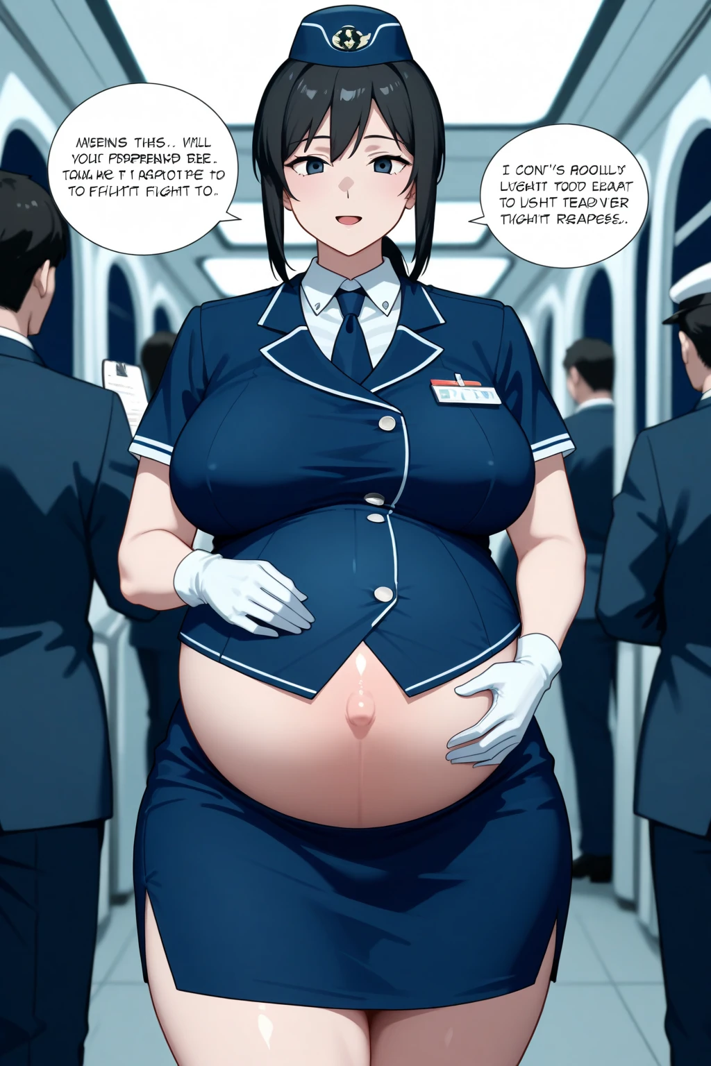 (pregnant), (best quality: 1.5), (masterpiece: 1.5), (2.5D), (Bright colors), (1 character), (Exaggerated proportions), (Endless), (Perfect anatomical structure), ( Central Character), (absurd), (4k wallpaper), (Delicate eyes), (Perfect hands), (Perfect hands指), (Beautiful Skin), (Radiant Skin), (Perfect shadow), (Perfect lighting ), (whole body), (beautiful eyes), (masterpiece), (Full figure), (Pretty Face), Adult women , Black hair tied into a bun, Purple, Wearing simple and professional nurse uniform,Wear with white stockings, She wears gloves, Expression, She held it in her hand, Milf face, Huge breasts, thigh, Huge ass, Full figure, Good proportions, She stood in the ward