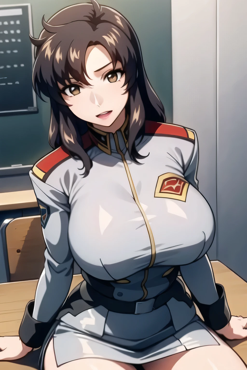 wear high heels, black leather micro miniskirt visible from under the table , wearing miniskirt Police Uniforms ,その仕事は1people々々That's enough,40歳大people々々々 sexy woman,Police Uniforms, Draw her expression more delicately,足を広げてdark blue pantiesを見る,(Please draw a more delicate expression),(Police Uniforms),( black leather miniskirt that rubs her chest )( dark blue panties ),that job is great, I need it for work、 No need to cut his face,but、I was surprised, don't prepare her face for work ,yellow shirt, He's wearing a miniskirt, , I'm a woman close to 40 years old、I'm drawing , , big breasts, thin waist , , ,I'm a woman close to 40 years old、I'm drawing , people々々々々 limbs、big breastsの衣装を着た女性,Touched by a molester、Hip Lift,透明people間に胸を激しく揉まれています,big boobs,透明people間にレイプされてしまった、