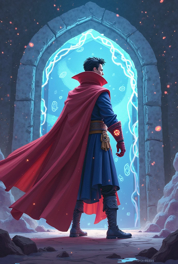 1 Doctor Strange, From DC Comics superheroes, Full body standing painting, (((独奏))), Clear facial features, Simple line design, ((tarot card background, symmetric beauty)), perfectly symmetrical, The art of symmetry, Standing drawings of characters, ((flatcolors)), tmasterpiece，top Quority，best qualtiy，超高分辨率, ((Clear facial features，beautidful eyes，beauitful face, Exquisite facial features))