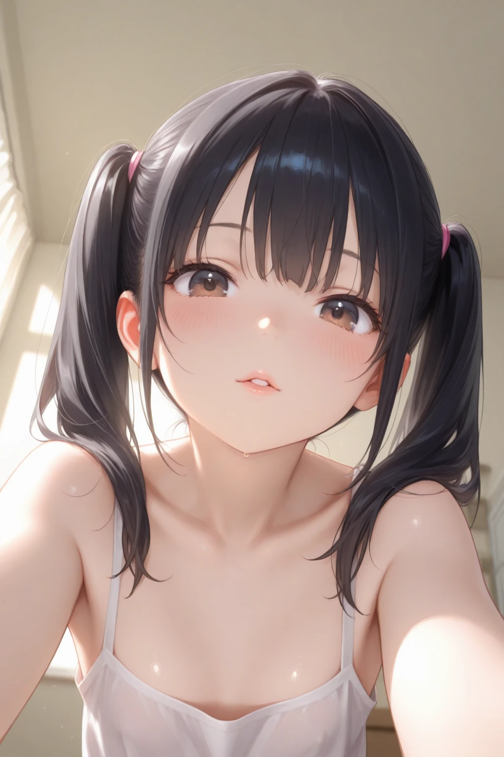 ((Highest quality, 16K, masterpiece: 1.3)), ((Small Chest、10 year old girl、Small Head)), Beautiful Woman with perfection Figure: 1.4, Slim abs: 1.2, ((Beautiful glossy brown hair)), ((small: 1.4)), ((K-POPアイドル: 1.3)), ((Twin tails))、((stop temporarily)), ((Fascinating)), ((Pink small beautiful nipples)), (((excessive cum on bady)))、(((((frontage)))))、(((Spread your legs)))、(((Split))), ((classroom))、Ultra-realistic 16K cg, perfection Face, perfection, Clean Solo, (blush: 0.5),masterpiece, Professional artwork, Famous works of art, Smile gently, A big smile, Beautiful Eyes, ruddy skin, Perfection fingers, Beautiful Hands, Depth of written boundary, Realistic: 1.3, (Cinematic composition: 1.3), (HDR: 0.1), Accent lighting, naked, athletic body shape, Legs apart, Raising his leg, double eyelid, eye contact, smile, Nipples, whole body:1.5、(((vaginale,sex:1.8)))、(((man touch clitoris、grabbing another man’s breast:1.8、Lots of naked men:1.8、Rough and Tumble:1.8)))。