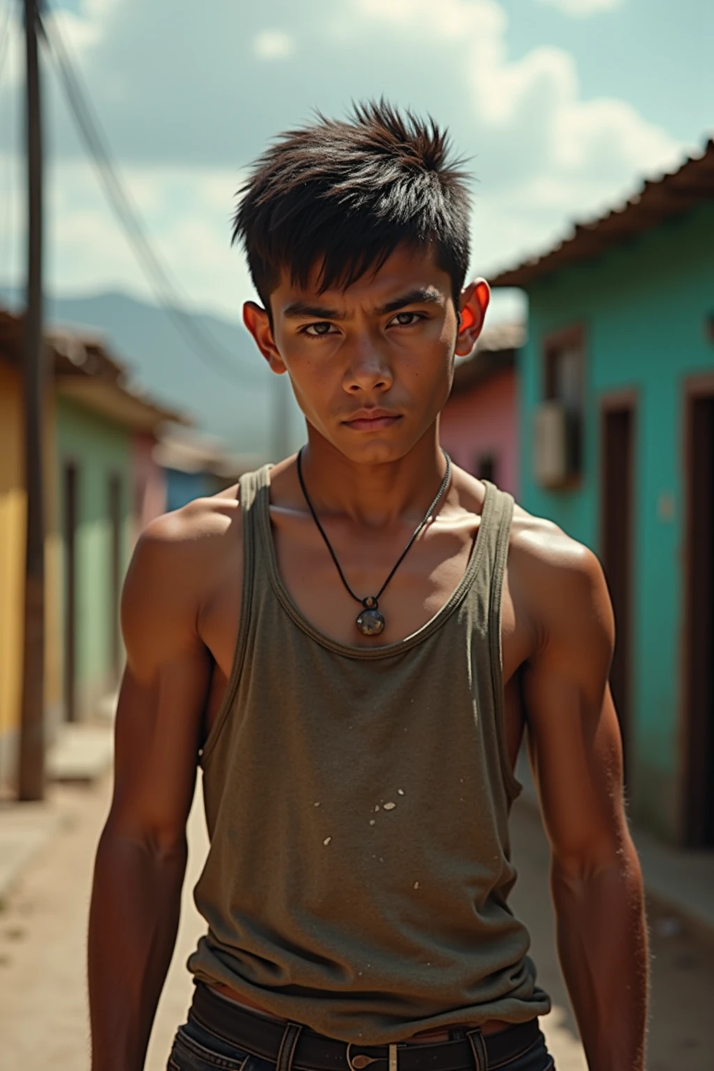 can you generate me a young man in a slum in brazil 