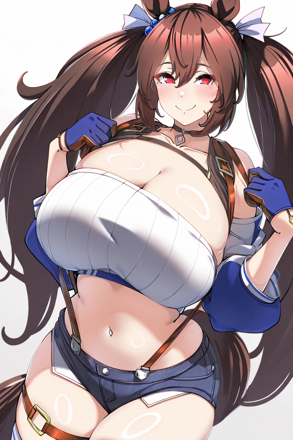 One girl, Anatomically correct, Very long hair, Colossal breasts, Muscle々、Amazing thigh muscles、Abs Six Pack、Always spreading legs、Sticking out tongue, skin is brown、I love cowgirl position、Perverted slut