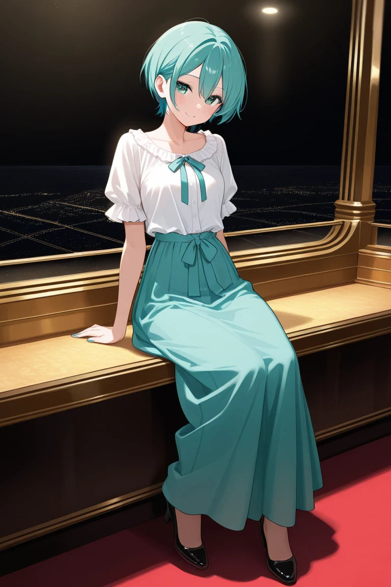 Highest quality、Ultra-high quality、woman、high school student、Completely naked、short hair、Green Eyes、Star Eyes、White stars in both eyes、Large Breasts、Nipples、woman器を手で触る、woman器を指で開く、woman器が濡れる、Spread your legs、Hotel Bedroom