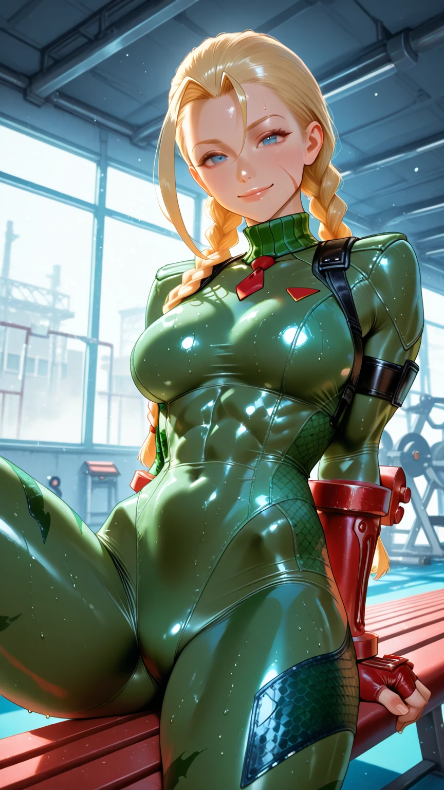 Best Quality, Masterpiece, Ultra High Resolution, 1Girl, Mature, White JK Uniform, rembrandt Lighting, night time, background dark, cammy street fighter, attractive, sexy singlet green outfit, seductive, sitting down on floor, extra curves, wet skin, petite breasts, white skin, legs spread open, big thighs, slim waist, shy, 18+, Nsfw, scantily clad, ripped, revealing outfit, camel toe, flawless masterpiece kawaii, perfect body, perfect face, perfect hands, perfect fingers, sexy pose, PERFECT ANATOMY
Completed83%