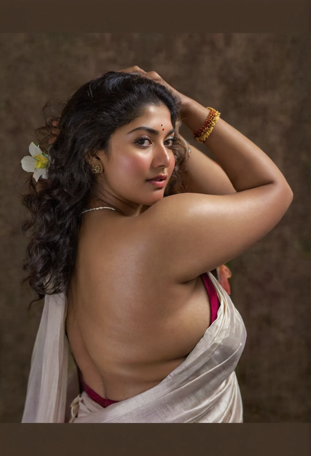 Foto RAW, photorealistic, photography, full body shot, 50 years old Woman, master shot, perfect eyes, goddess like beauty, pierced eyes, perfect thick chubby mallu Desi aunty bhabhi, Wearing a Stanapatta, a chest-band.Saree model, model Photography, Indian saree shoot, Indian traditional wear advertising photography, traditional wear brand shoot, face of Indian actress Sonakshi Sinha, masterpiece, realistic, realism, incredible details, pleasure, photorealism, detailed skin, skin pores, high contrast, photorealistic Artstation 8k HD digital art trend of high definition and detailed realistic skin texture, ultra detail, realistic skin texture, armature, best quality, ultra high definition, (photorealistic:1.4),, high resolution, detail, raw photo, sweat, Re sharp, by Lee Jefferies Nikon D850 Film Stock Photo 4 Kodak Portra 400 Camera F1.6 Lens Rich Color Ultra Real Realistic Realistic Textures Dramatic Lighting Unreal Engine Trending at Art Station Cinestill 800,(pele altamente detalhada: 1.2), 8k UHD, DSLR, soft-lighting, alta qualidade, grain of film, Fujifilm XT3,she didn't like to wear blouse or bra, she is happy to wear only saree, she hates blouse or bra, detailed hairy armpits, hyper realistic skin, skin pores, sweat, veins,