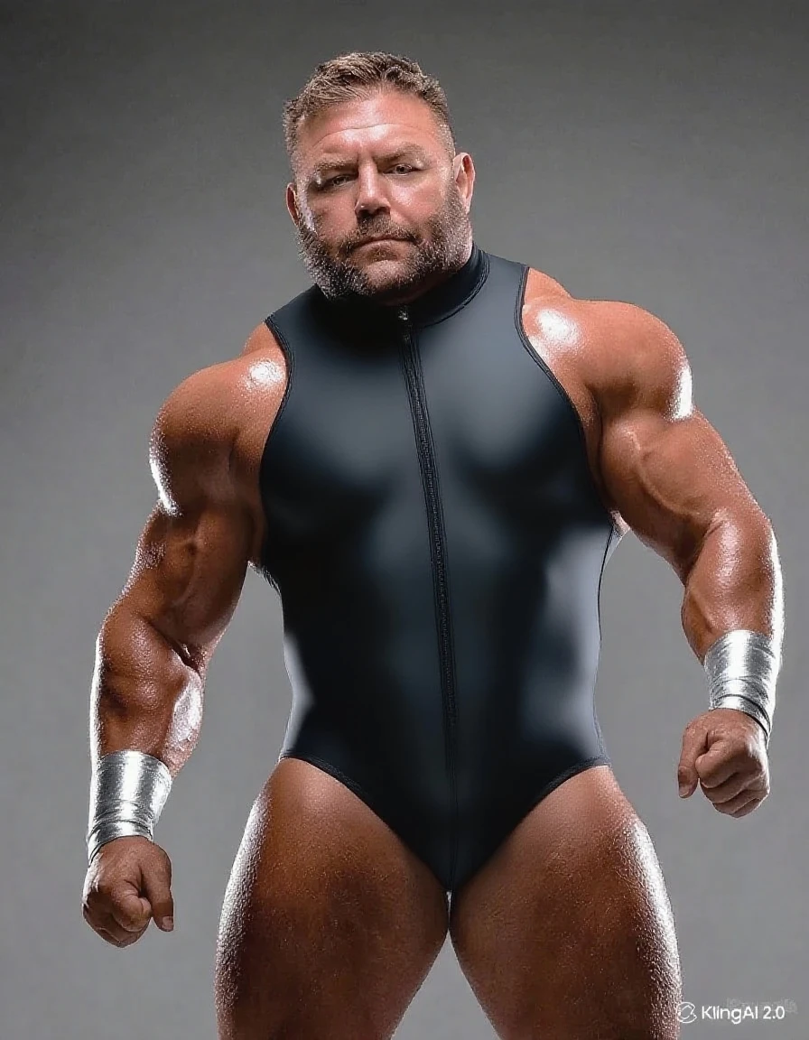 full body portrait, strong burly hairy mature older man(space captain), wearing futuristic captain's uniform insignia (neon and black) (open and revealing) (latex) , gray hair, broad shoulders, round belly, thick feet, bulging micro thong, barefoot, scifi spaceship captain uniform, neon lights, best quality elegant masterpiece, face looks like Tom Selleck (Magnum PI) , military buzzcut, dark mustache, gray stubble, latex, wearing a latex thong, big bulging crotch, futuristic gear equipment, wearing see through plastic chest armor (neon yellow and electric blue), wearing neon yellow see through chest armor, wearing electric blue latex chaps(see-through) , wearing cool neon sneakers,in spaceship cockpit, lying in spaceship sleeping quarters(bed) (view from above), smiling with teeth showing, nicebulge, waiting in bed, glowing armor, legs up(!) and spread(!) , big muscle ass, wet and dripping ass, visible asshole(!) , wet asshole, hairy pecs, thick long legs, silver hair