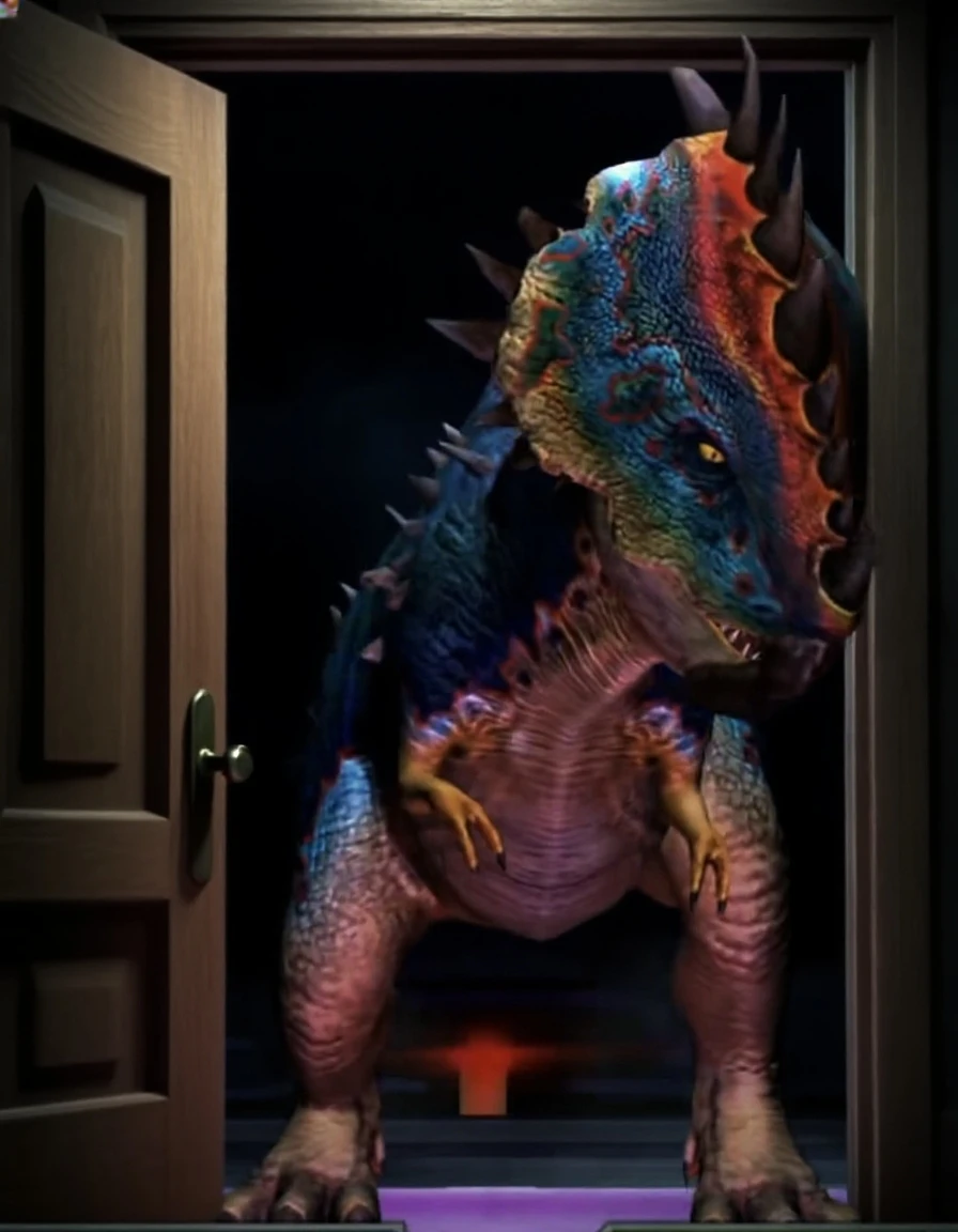 A cute monster, colorful, clutter, ultra detailed, mysterious, scary, perfect environment, cinematic lighting, product photography, unreal engine, 8K